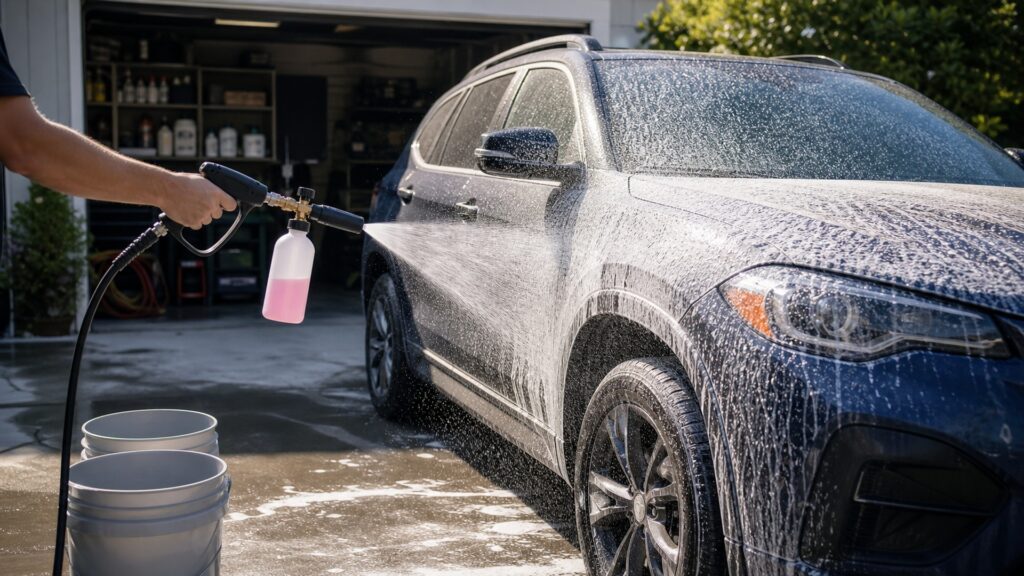 car wash soaps explainer hero image for Review Streets