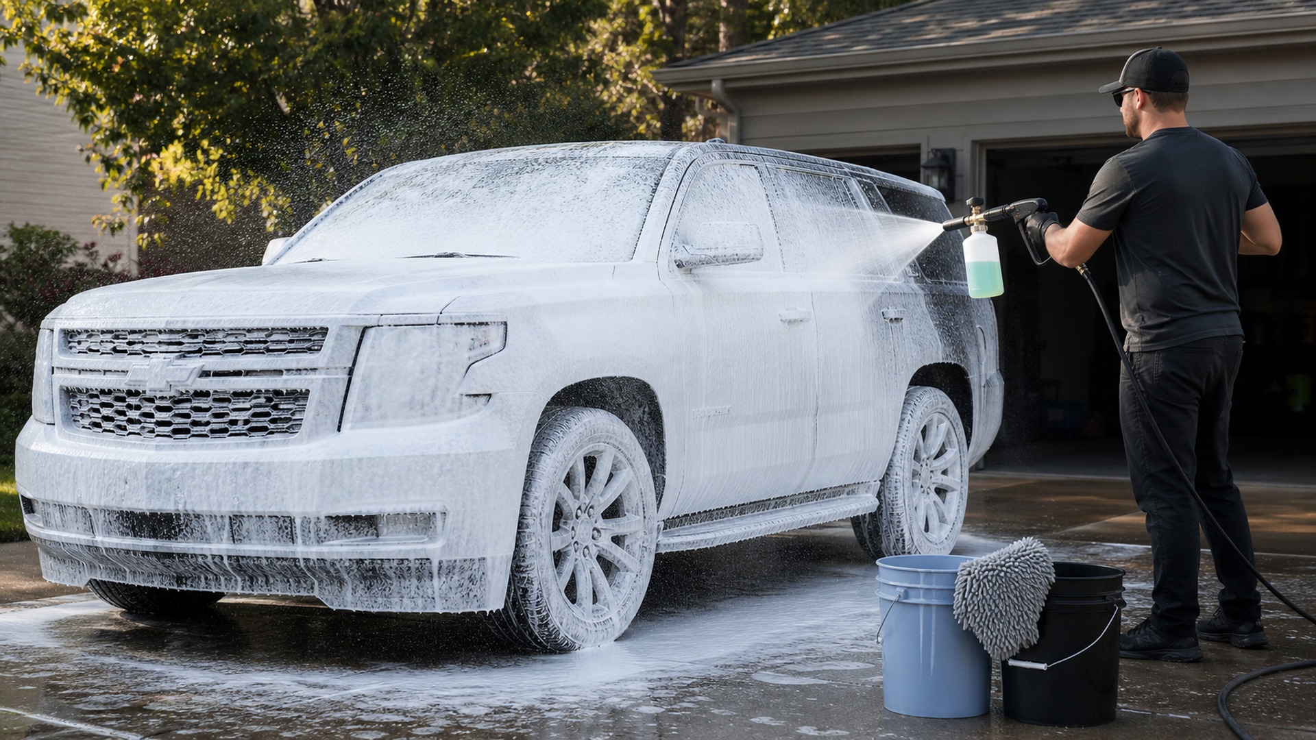 When to Use Foam Cannons Instead of Bucket Wash Systems
