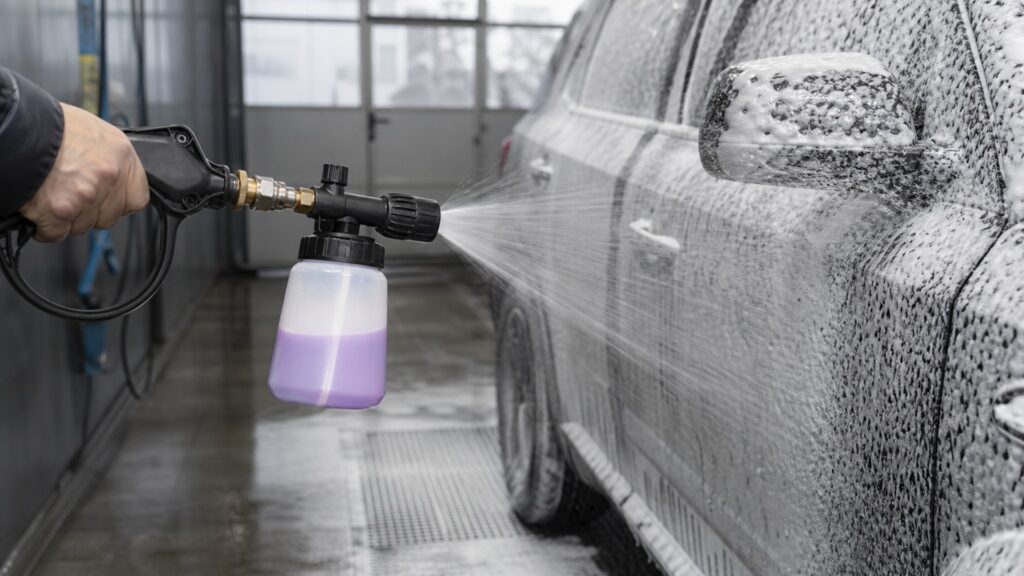 pressure washer foam guns explainer hero image for Review Streets