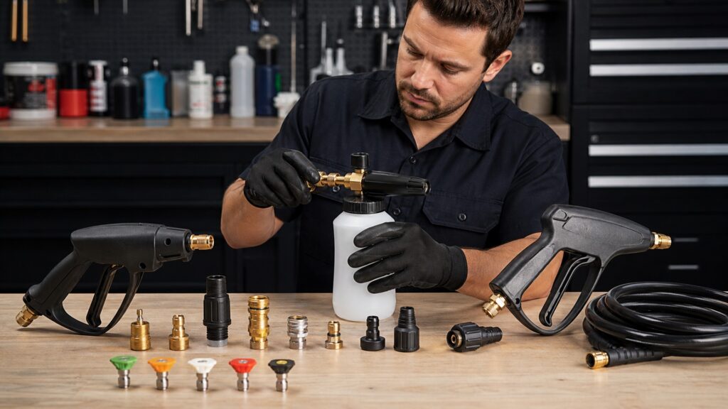 pressure washer foam guns explainer hero image for Review Streets