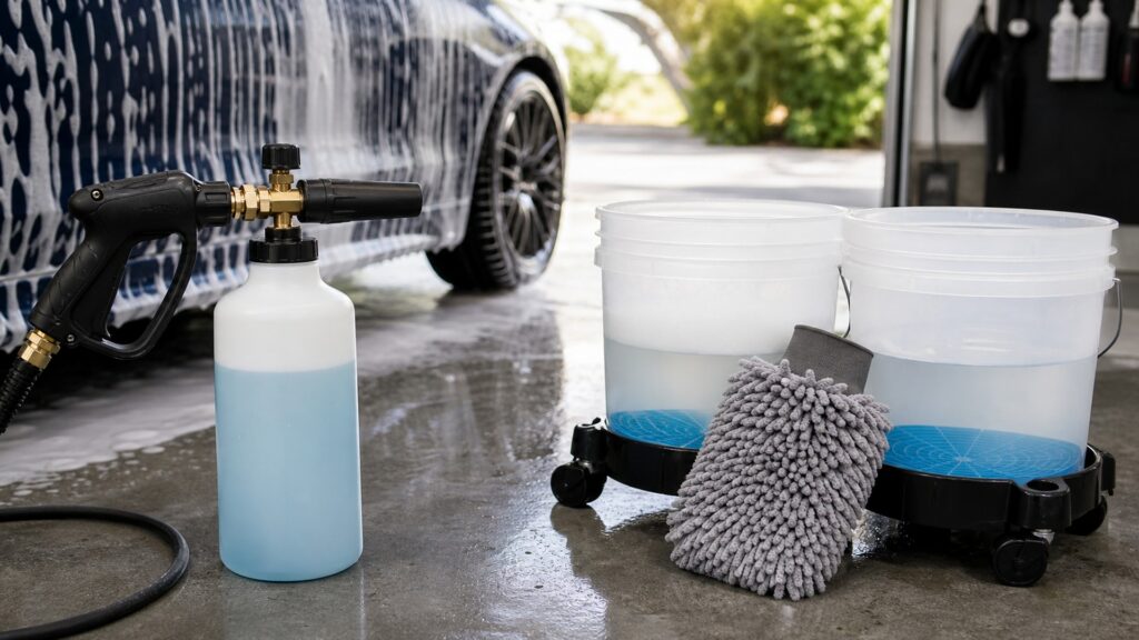 pressure washer foam guns explainer hero image for Review Streets