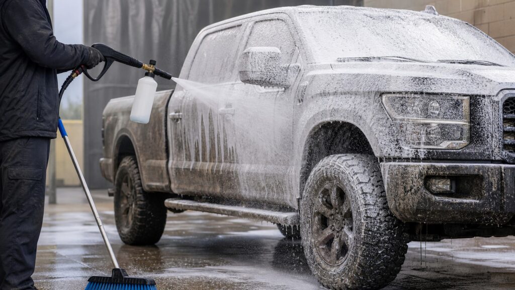pressure washer foam guns explainer hero image for Review Streets