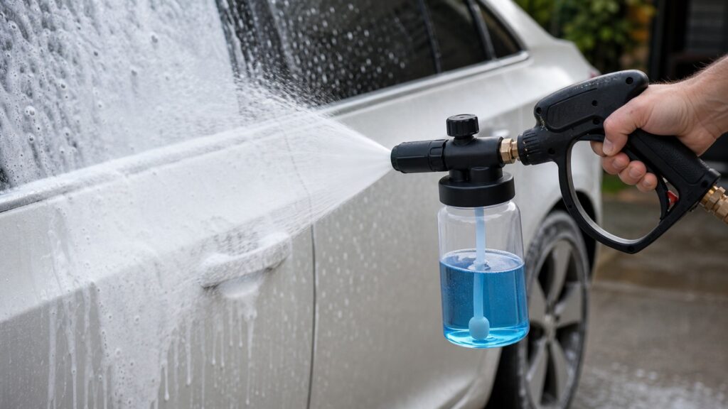 pressure washer foam guns explainer hero image for Review Streets