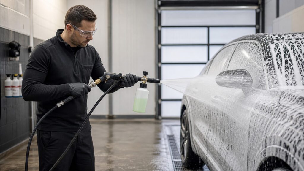 pressure washer foam guns explainer hero image for Review Streets