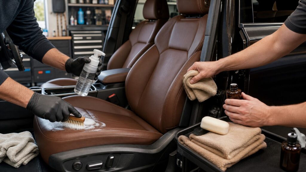 leather cleaners explainer hero image for Review Streets