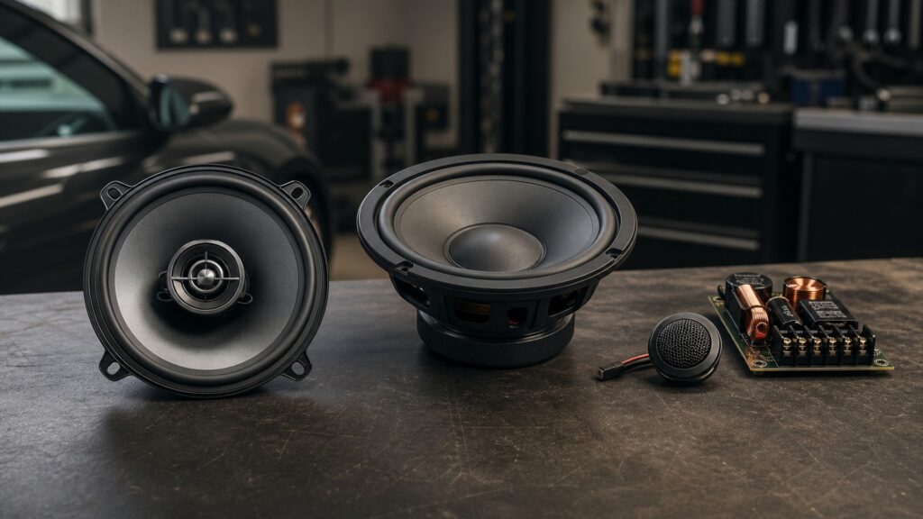 car speakers explainer hero image for Review Streets