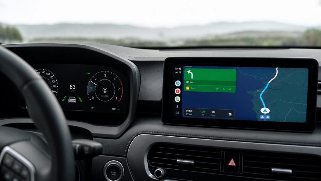 android auto displays explainer hero image for Review Streets