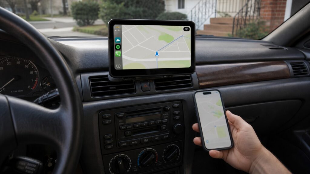 wireless carplay displays explainer hero image for Review Streets
