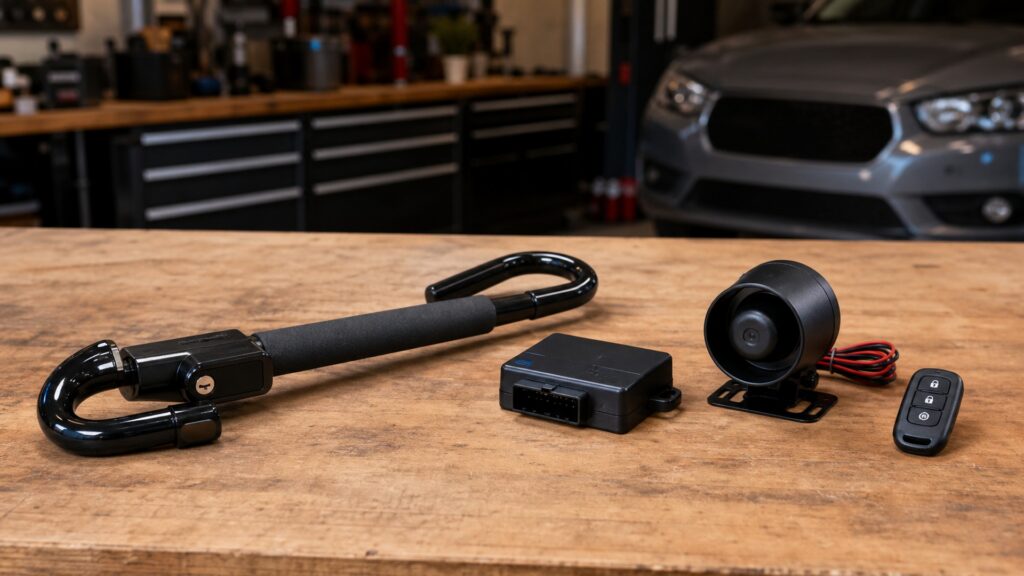 steering wheel locks explainer hero image for Review Streets