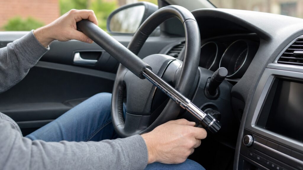 steering wheel locks explainer hero image for Review Streets