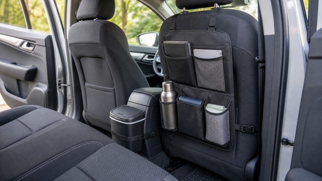 seat back organizers explainer hero image for Review Streets