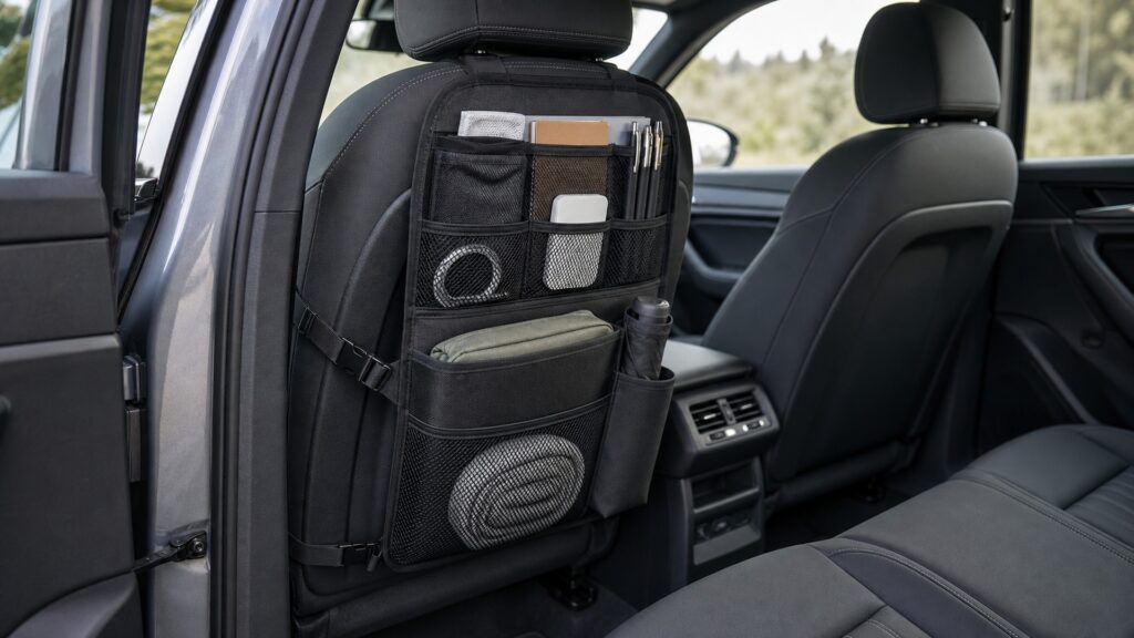 seat back organizers explainer hero image for Review Streets