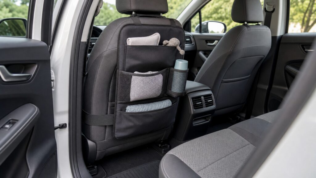 seat back organizers explainer hero image for Review Streets