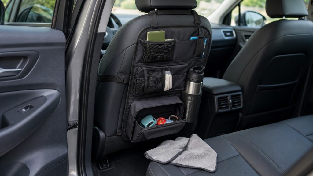 seat back organizers explainer hero image for Review Streets