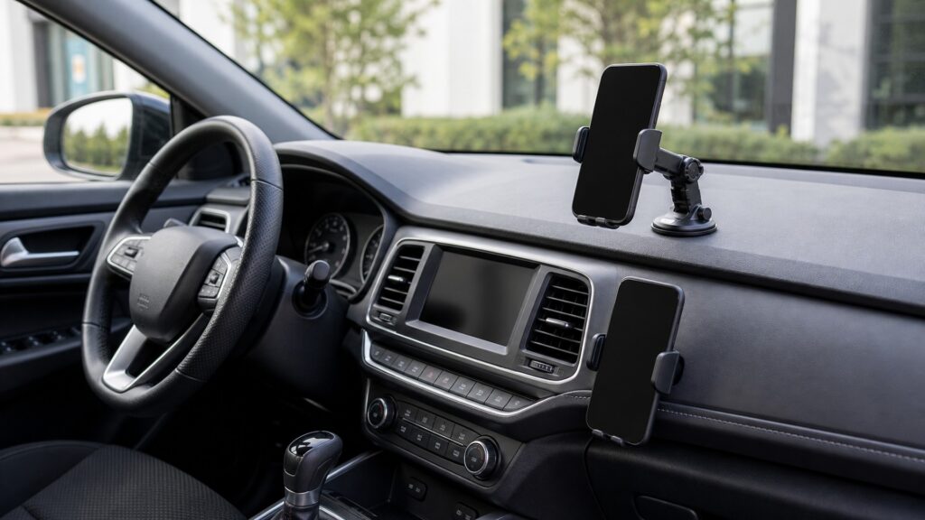 dashboard phone mounts explainer hero image for Review Streets
