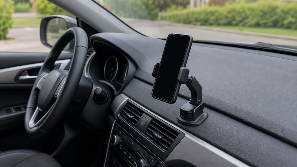 dashboard phone mounts explainer hero image for Review Streets