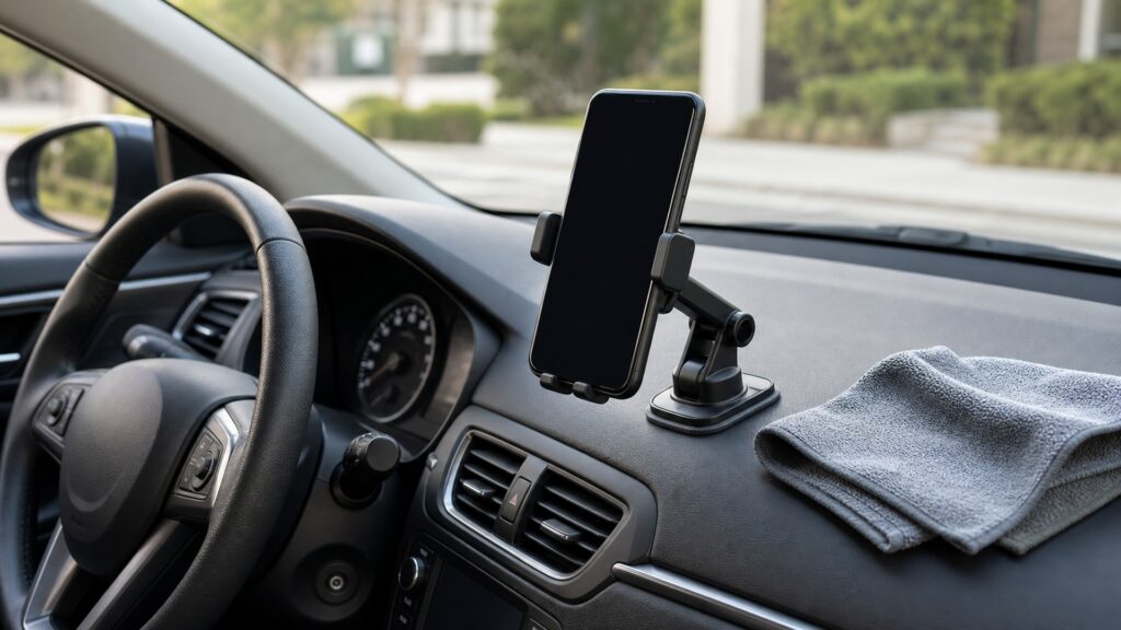 dashboard phone mounts explainer hero image for Review Streets