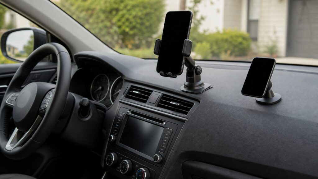 dashboard phone mounts explainer hero image for Review Streets