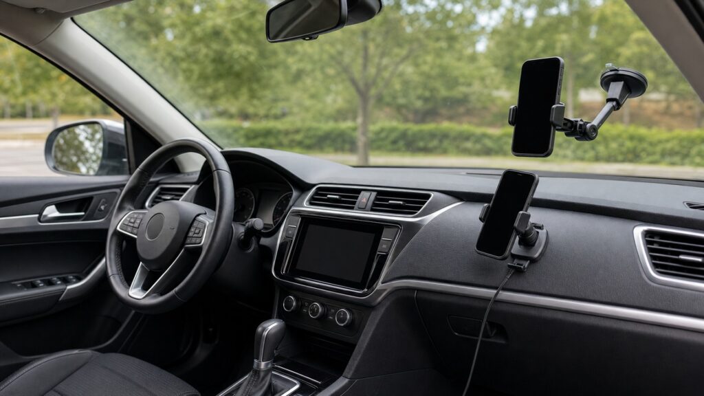 windshield phone mounts explainer hero image for Review Streets