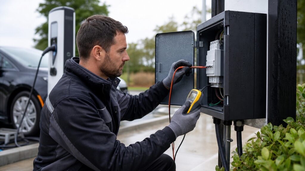 ev ground fault devices explainer hero image for Review Streets