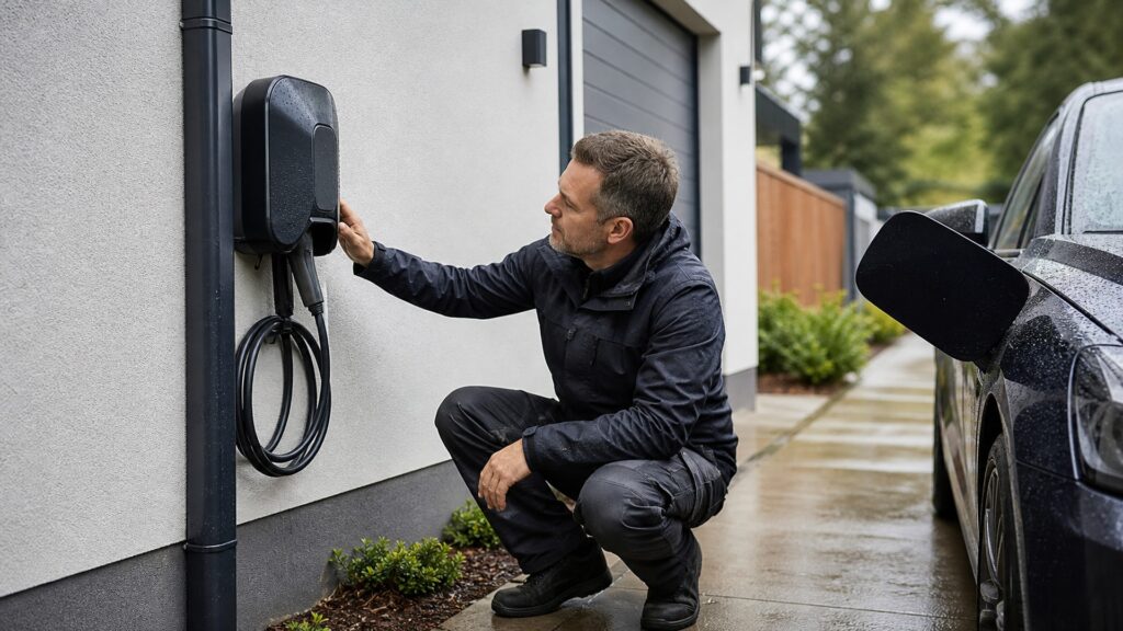 weatherproof ev chargers explainer hero image for Review Streets