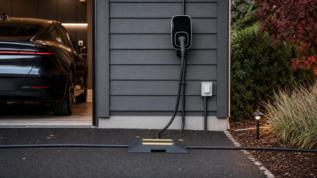 weatherproof ev chargers explainer hero image for Review Streets