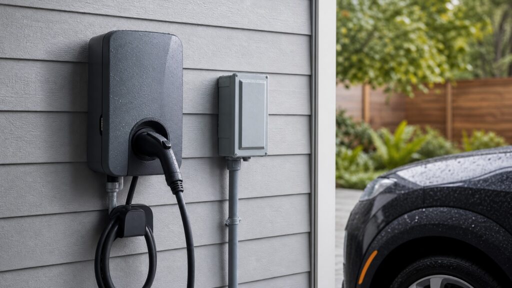 weatherproof ev chargers explainer hero image for Review Streets