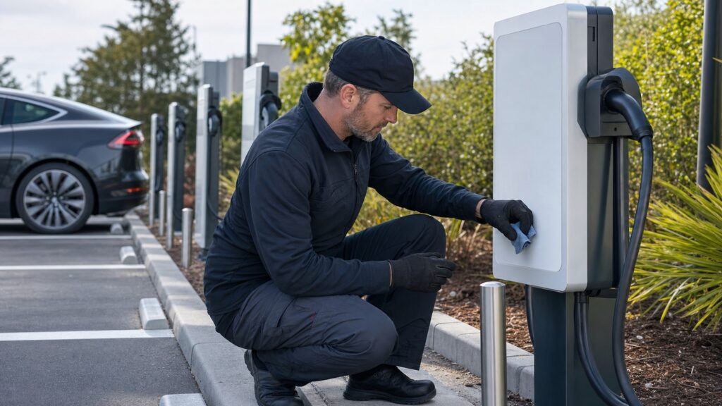weatherproof ev chargers explainer hero image for Review Streets
