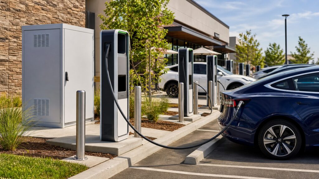 commercial ev charging stations explainer hero image for Review Streets
