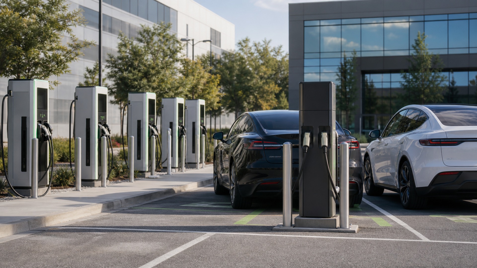 What Makes Commercial EV Charging Stations Different from Dual Port EV Chargers
