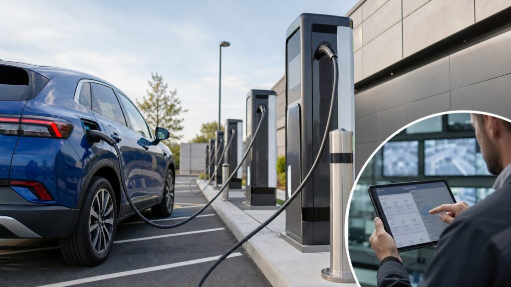 commercial ev charging stations explainer hero image for Review Streets