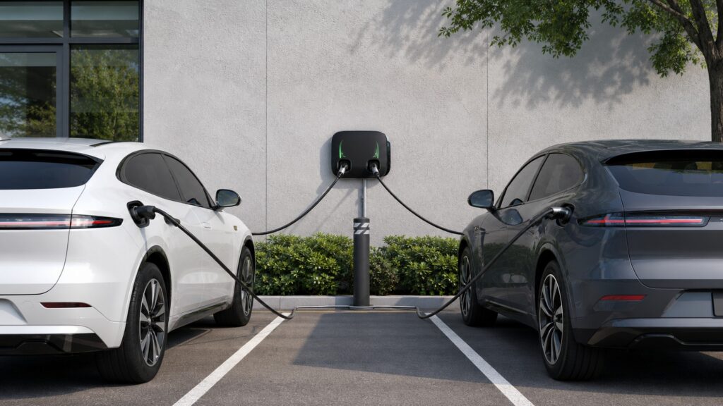 dual port ev chargers explainer hero image for Review Streets