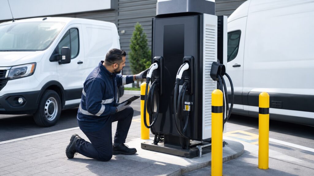 dual port ev chargers explainer hero image for Review Streets