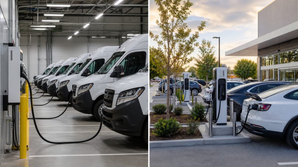 fleet ev chargers explainer hero image for Review Streets
