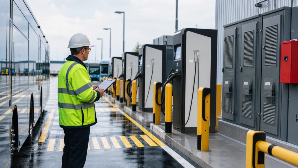 fleet ev chargers explainer hero image for Review Streets