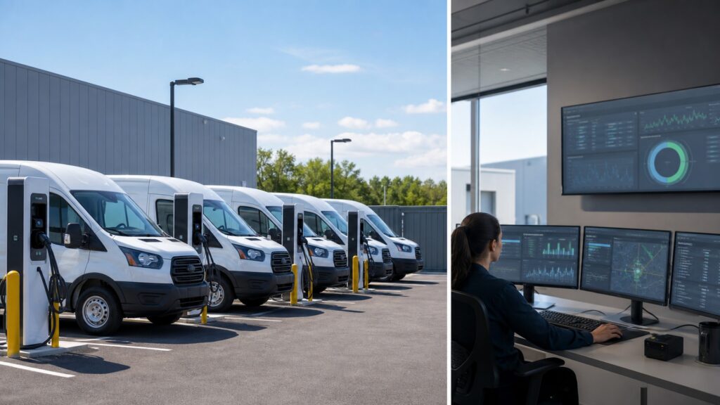 fleet ev chargers explainer hero image for Review Streets