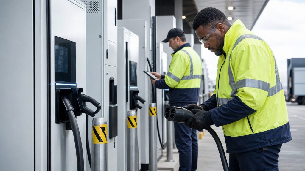 fleet ev chargers explainer hero image for Review Streets
