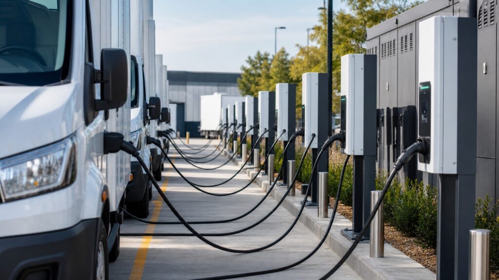 fleet ev chargers explainer hero image for Review Streets