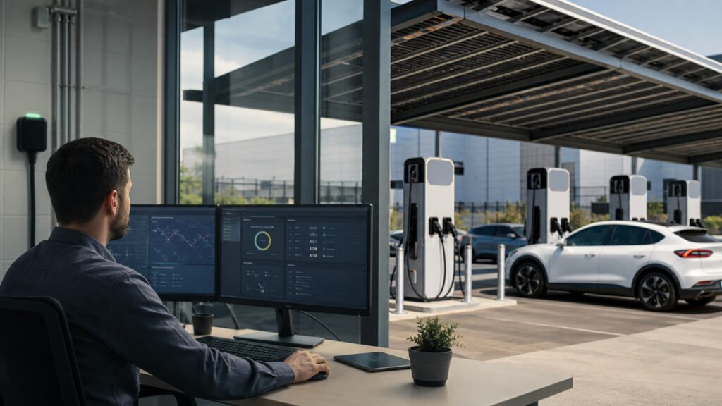 networked charging stations explainer hero image for Review Streets