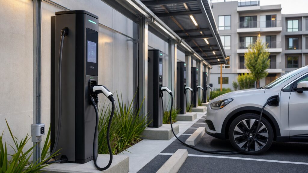 networked charging stations explainer hero image for Review Streets