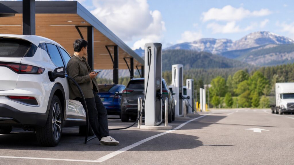 public charging stations explainer hero image for Review Streets