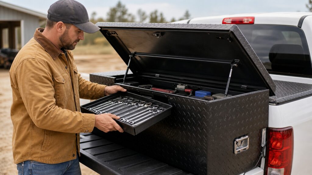 truck bed toolboxes explainer hero image for Review Streets