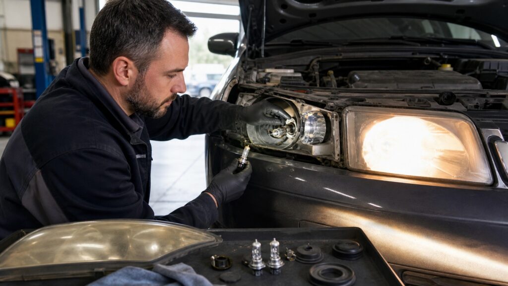 halogen headlight bulbs explainer hero image for Review Streets