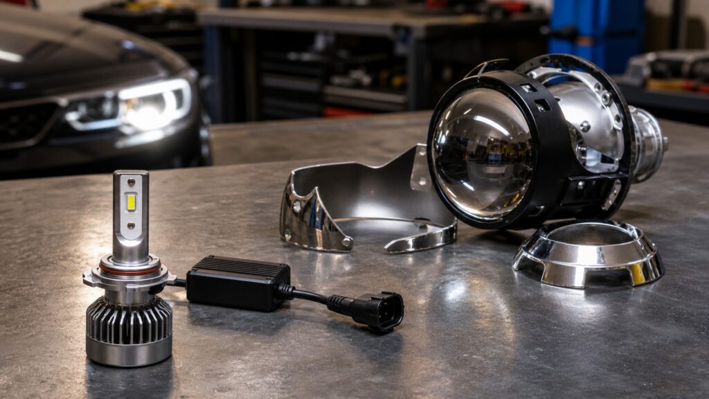 led headlight bulbs explainer hero image for Review Streets