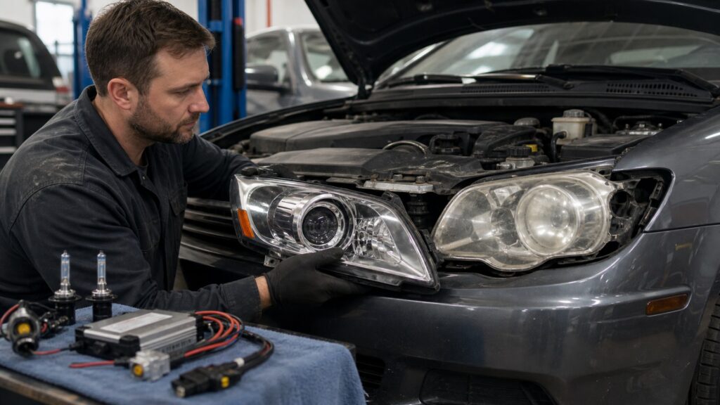 projector headlights explainer hero image for Review Streets