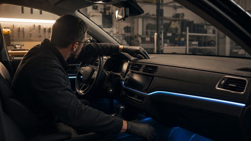 ambient interior lighting explainer hero image for Review Streets
