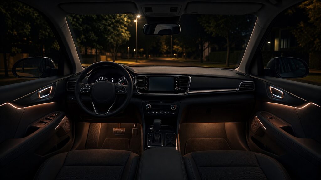 ambient interior lighting explainer hero image for Review Streets