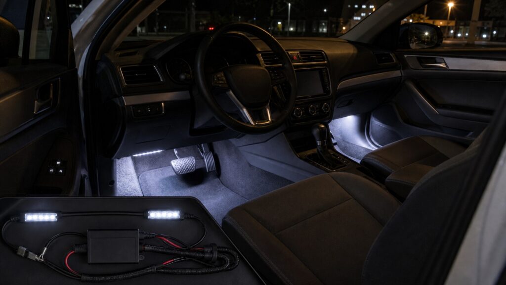 footwell lighting kits explainer hero image for Review Streets