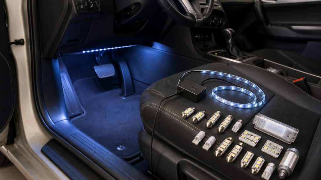 footwell lighting kits explainer hero image for Review Streets