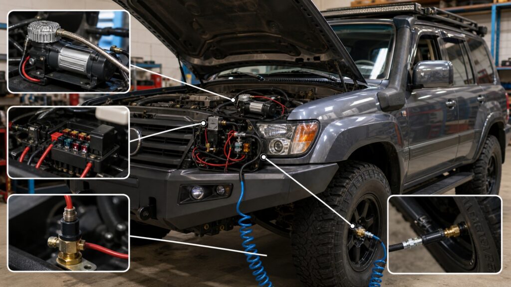onboard air compressors explainer hero image for Review Streets